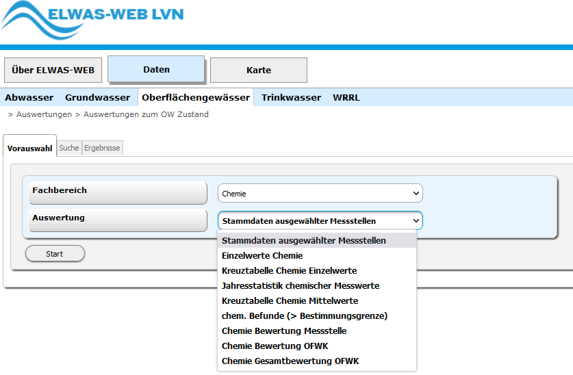 gues chemie vorauswahl