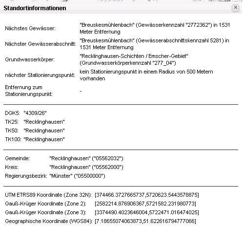 Standortinformationen